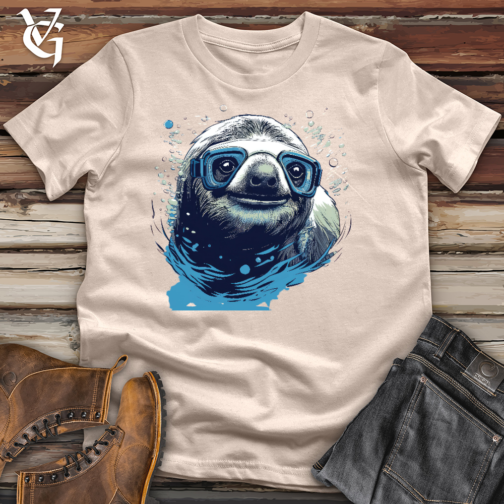 Swimming Sloth Cotton Tee