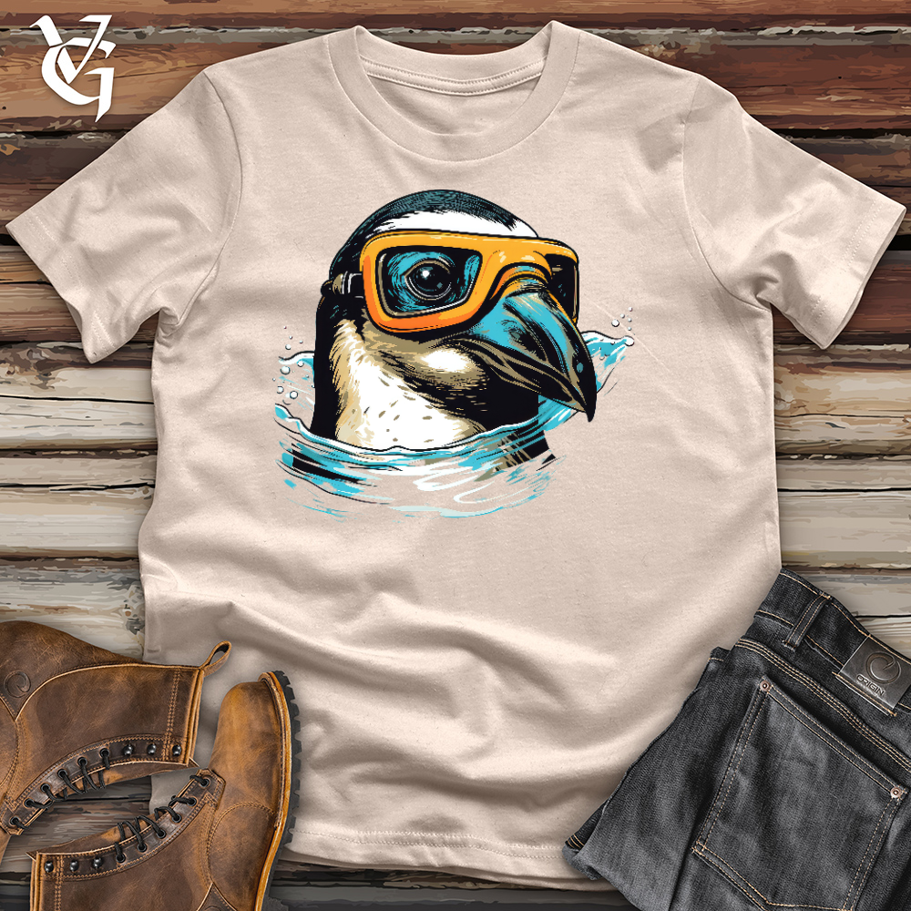 Swimming Penguin Cotton Tee
