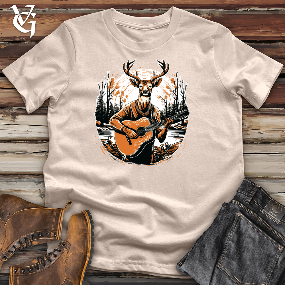 Deer With Guitar Cotton Tee