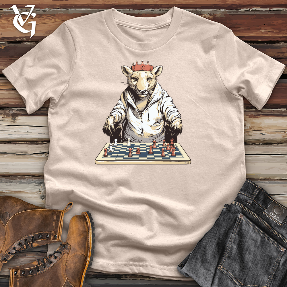 Mouse Playing Chess Cotton Tee