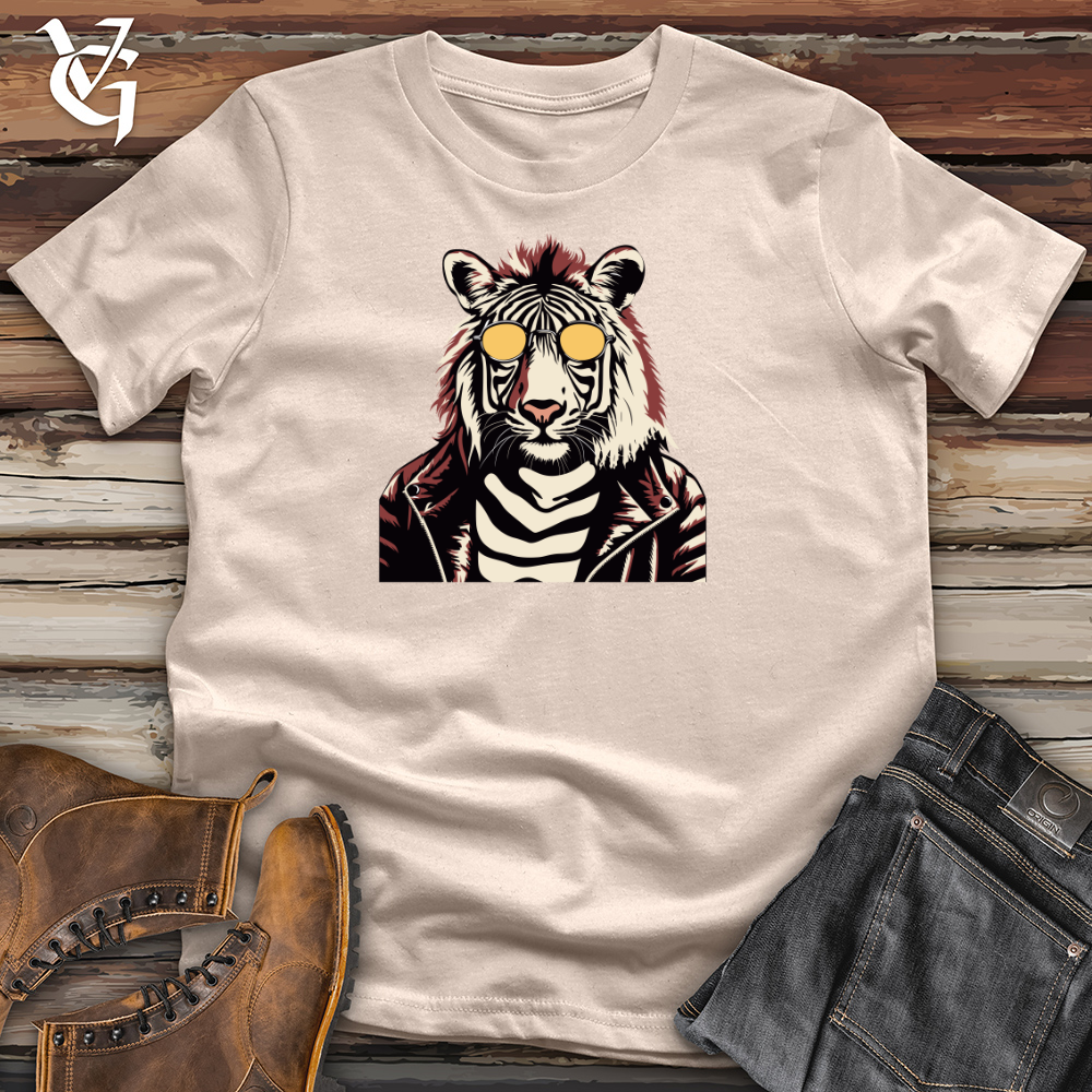 Vintage Zebra Glam Cotton Tee