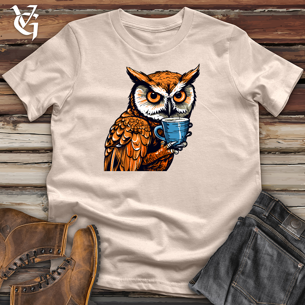Caffeinated Owl Cotton Tee