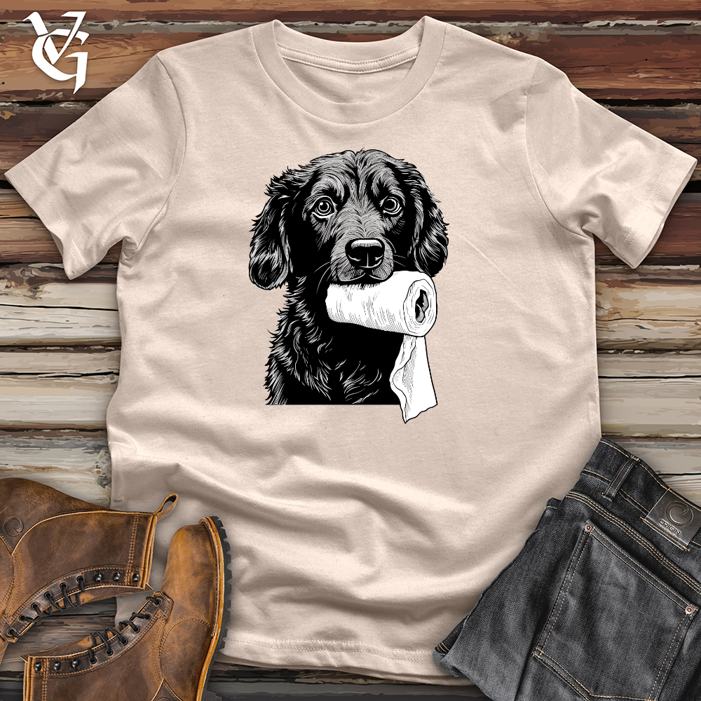 Toilet Paper Teeter Black Shepherd Cotton Tee