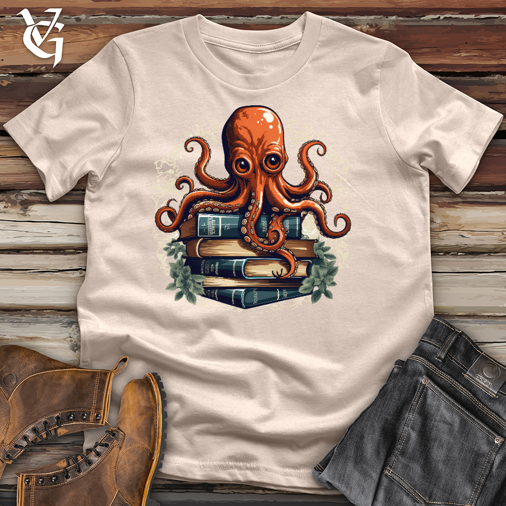 Octopus Book Lover Cotton Tee