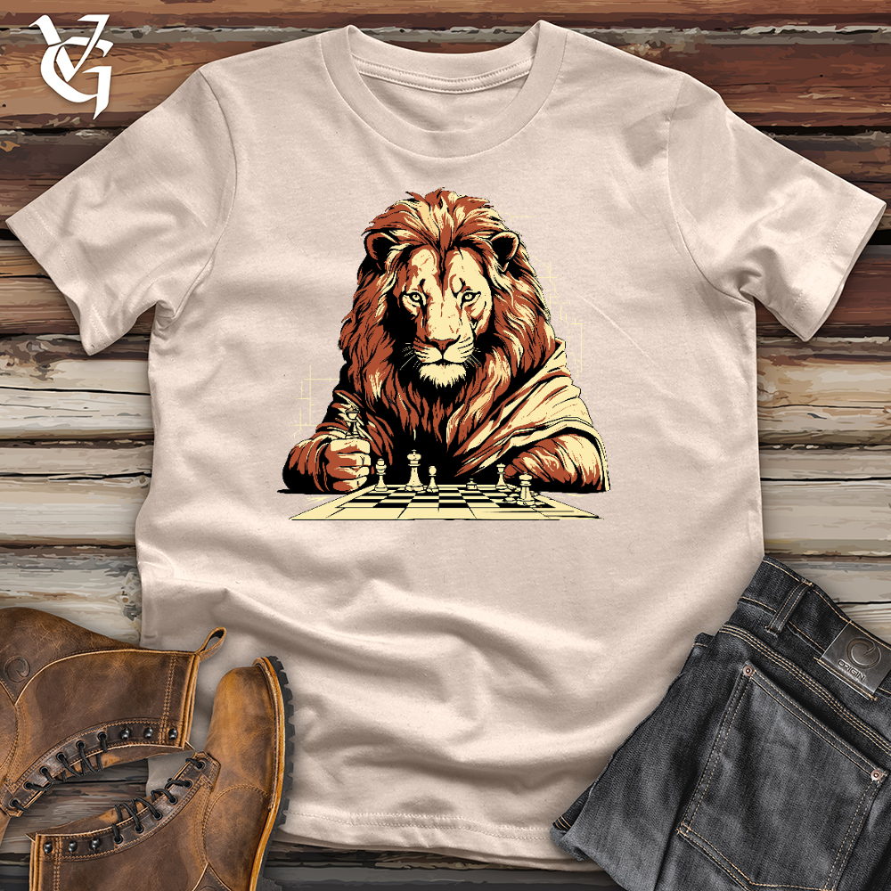 Lion Play Chess Cotton Tee