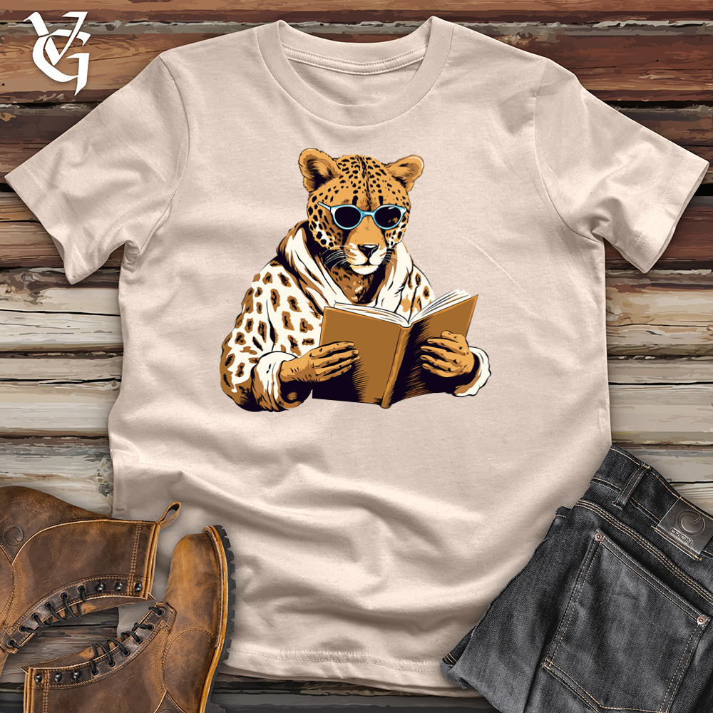 Retro Reader Cheetah Cotton Tee