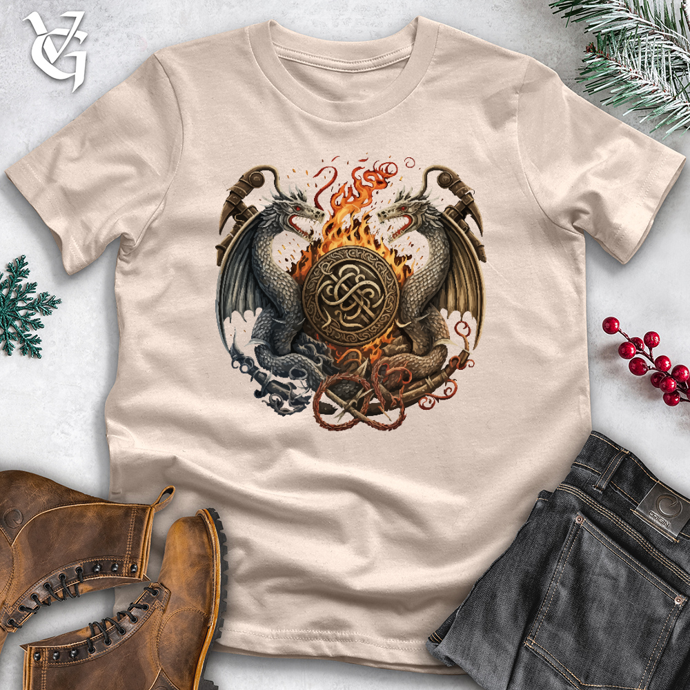 Flaming Dragons Cotton Tee