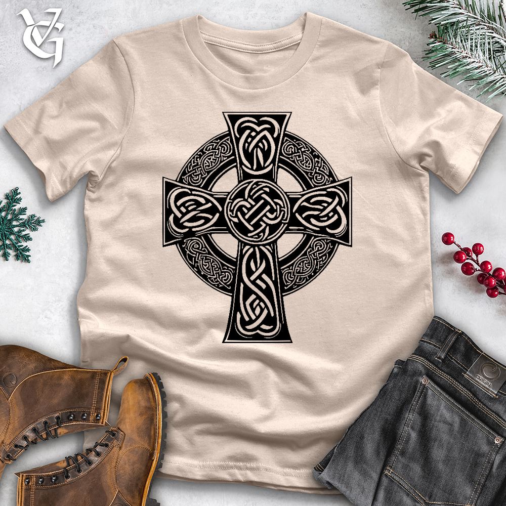 Symbolic Celtic Cross Cotton Tee