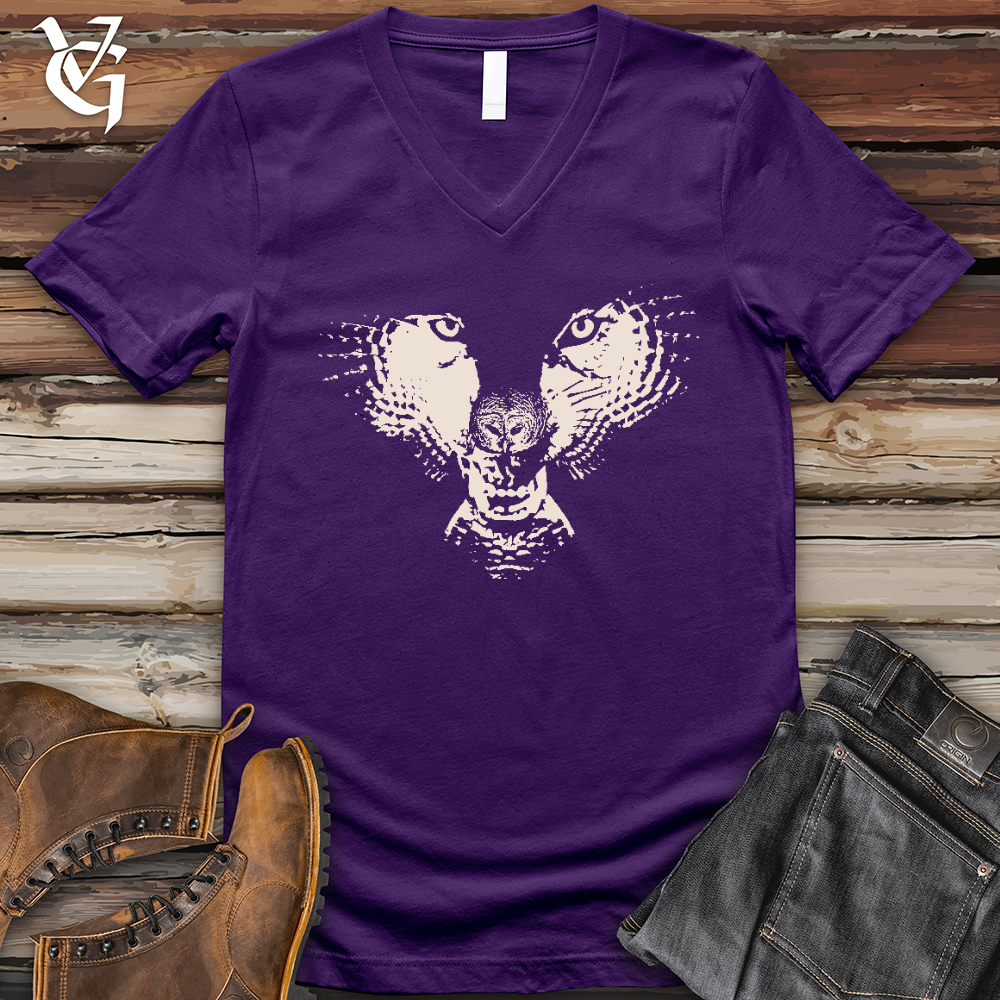 Flying Wolf V- Neck Tee