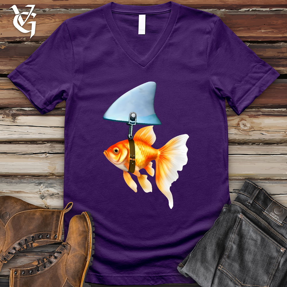 Goldfish Shark Fin V-Neck Tee