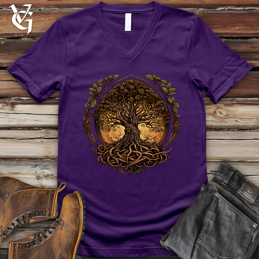 Illuminated Tree V- Neck Tee