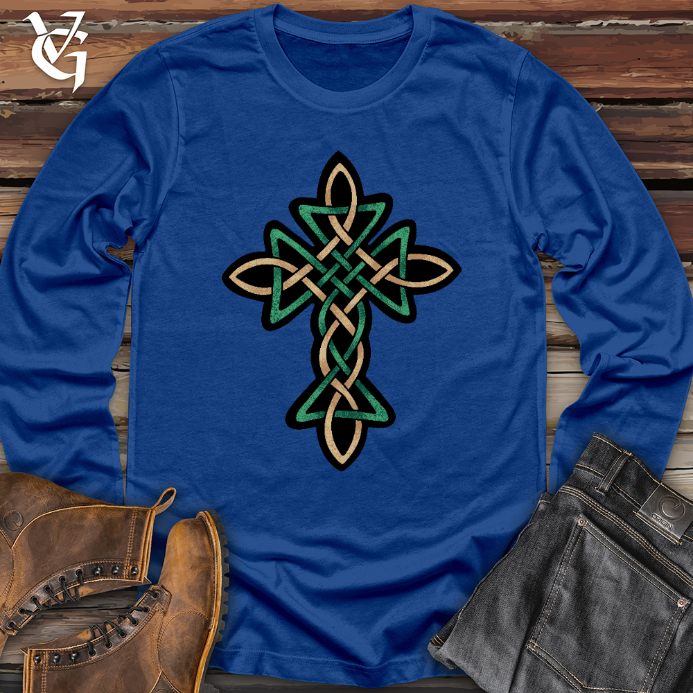 Celtic Golden Cross Long Sleeve