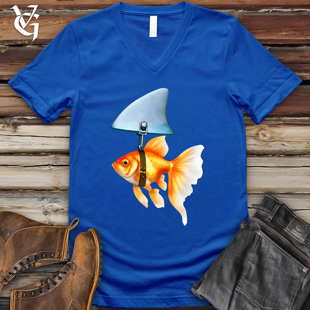 Goldfish Shark Fin V-Neck Tee