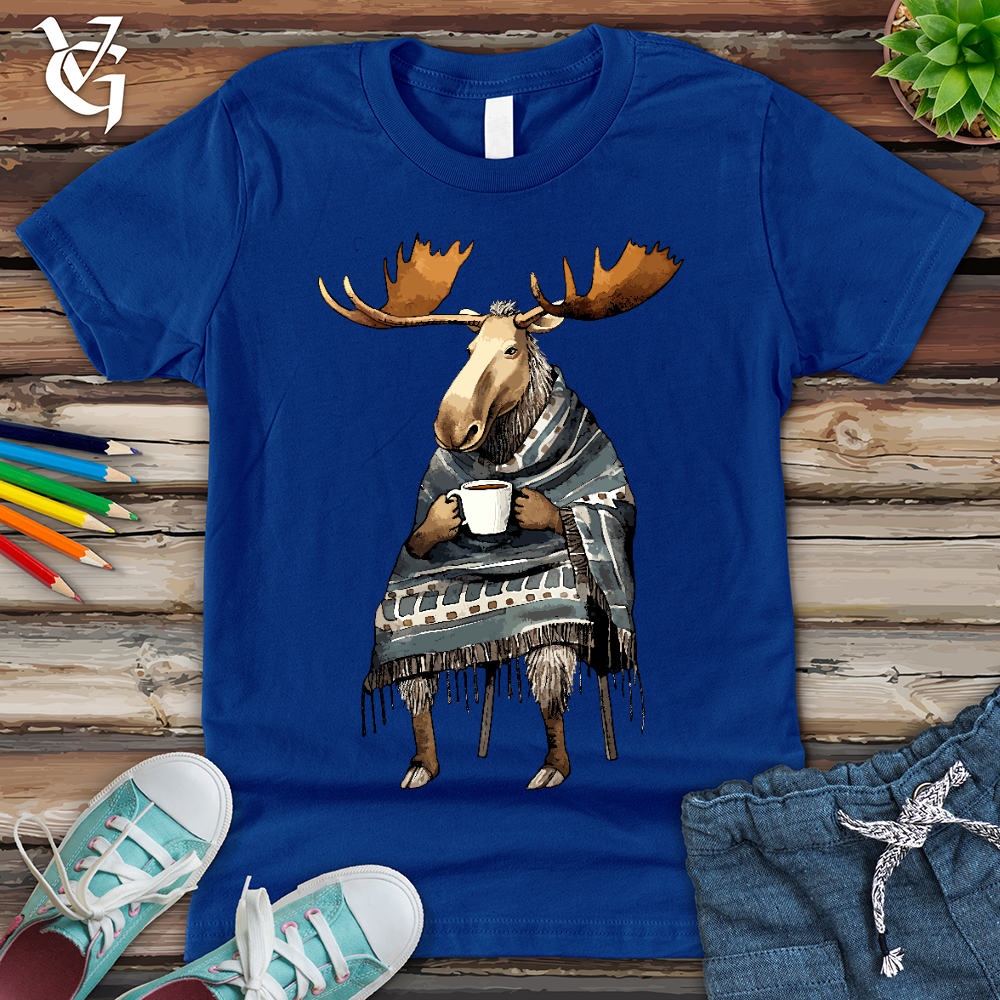 Coffee Drinking Moose Youth Tee