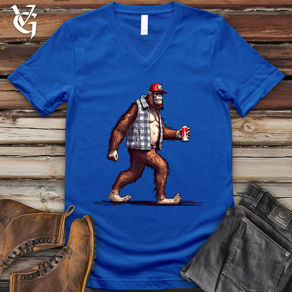 Big Foot Stroll V-Neck Tee