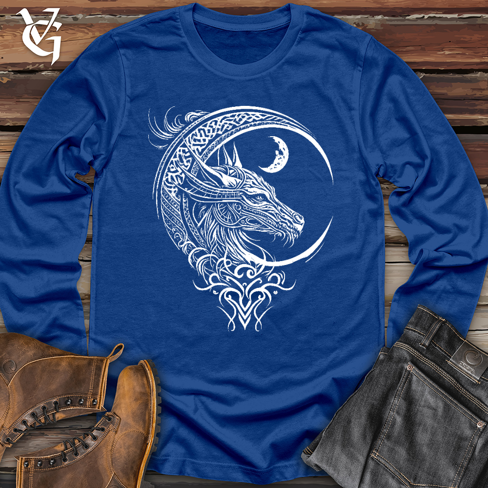 Celtic Dragon and Moon Long Sleeve