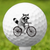 Raccoon On A Bike Golf Ball 3 Pack