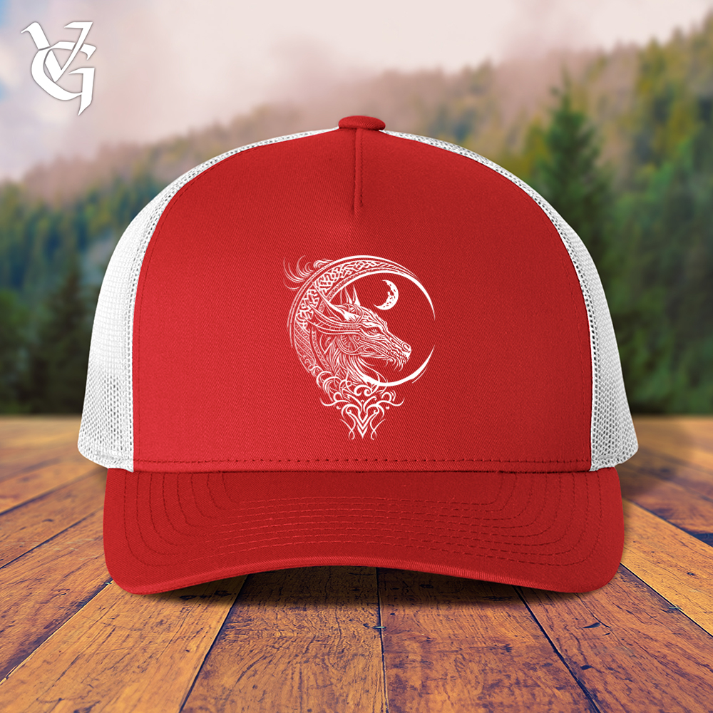 Celtic Dragon and Moon Trucker Cap