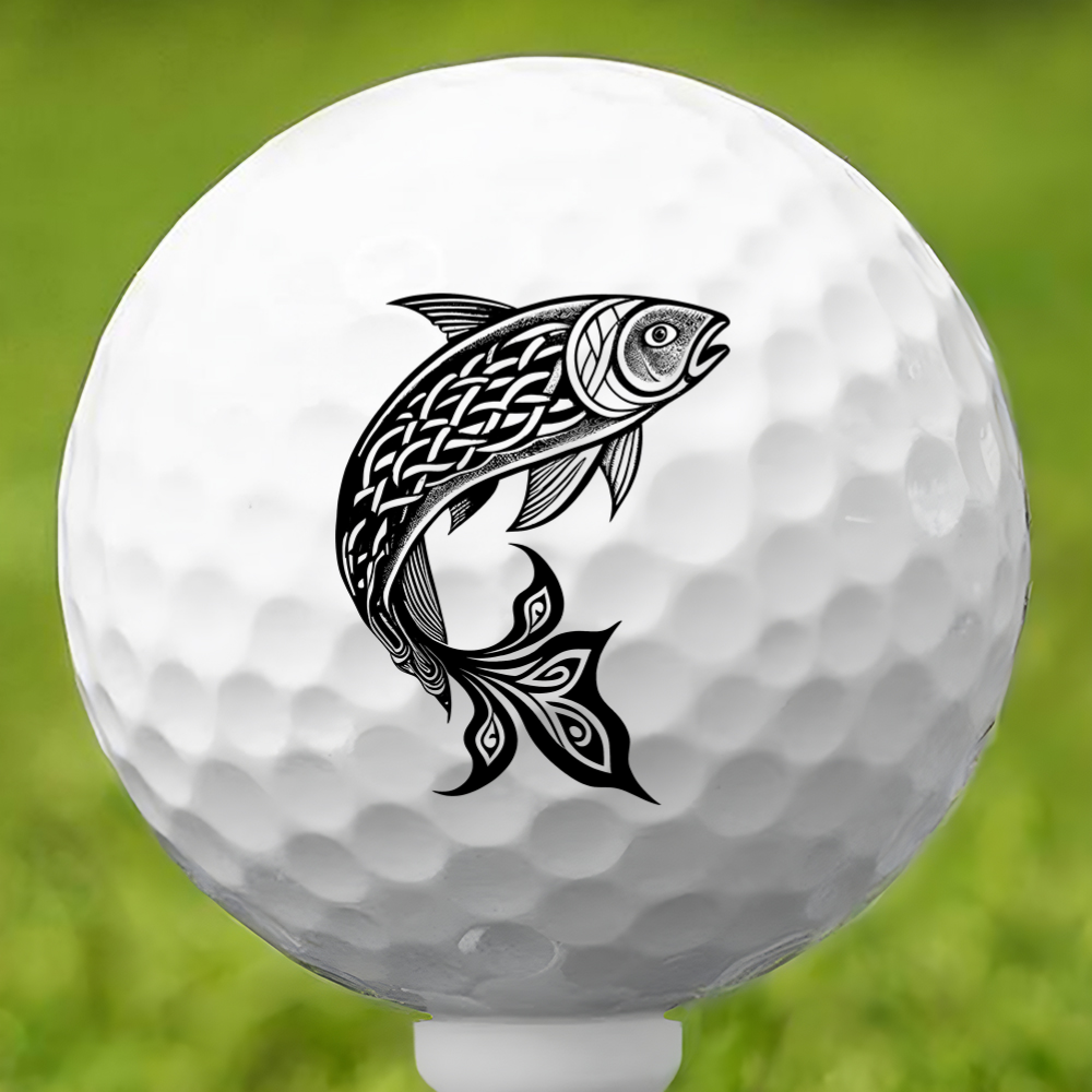 Celtic Fish Golf Ball 3 Pack