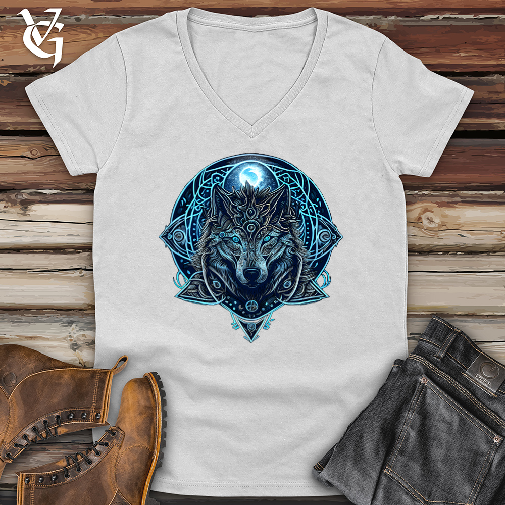 Celtic Fenrir Wolf Softstyle V-Neck