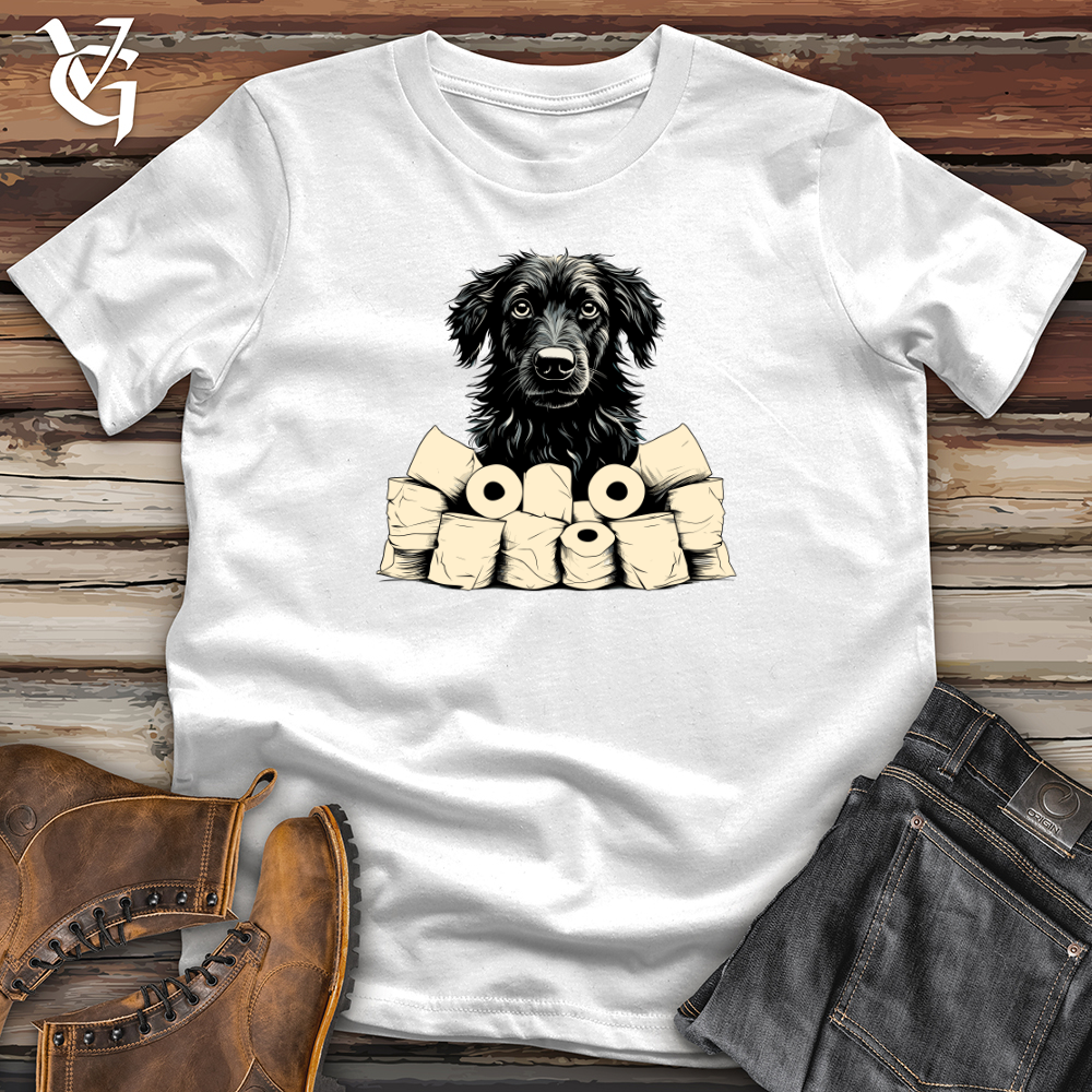 Paper Roll Patrol Black Shepherd Softstyle Tee