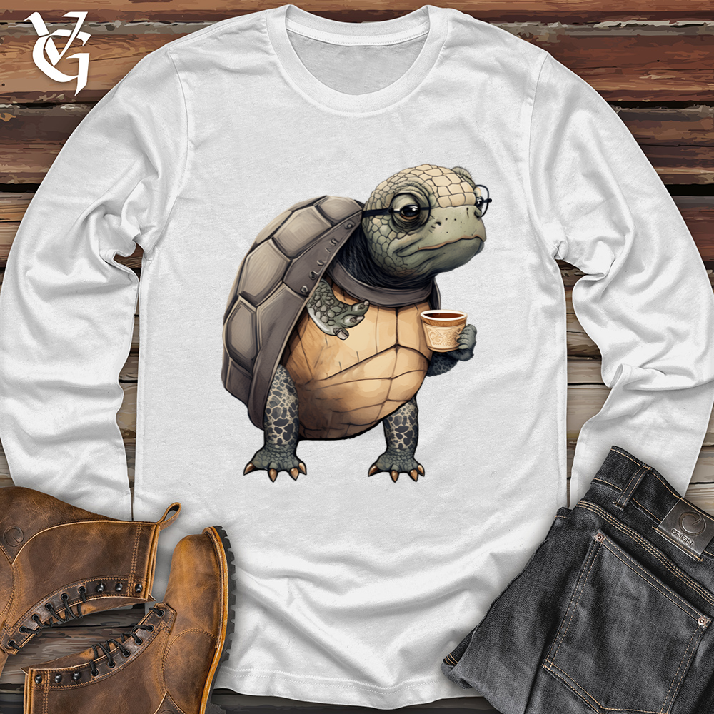 Turtle Tea Time Softstyle Long Sleeve