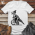 Dinosaur Riding a Bike V-Neck Tee