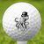 Octopus Wearing Hat Drinking Coffee Golf Ball 3 Pack