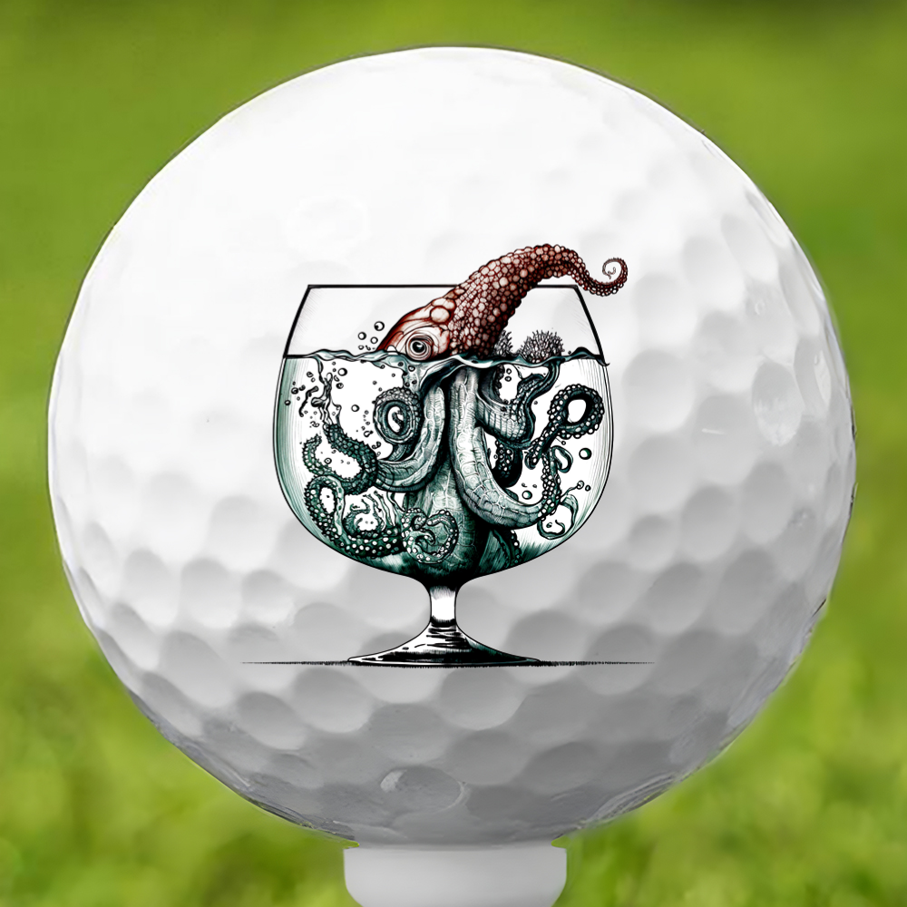 Over Indulging Octopus Golf Ball 3 Pack
