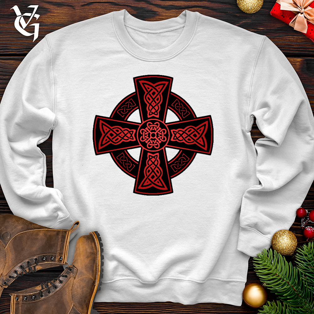 Celtic Christmas Cross Crewneck