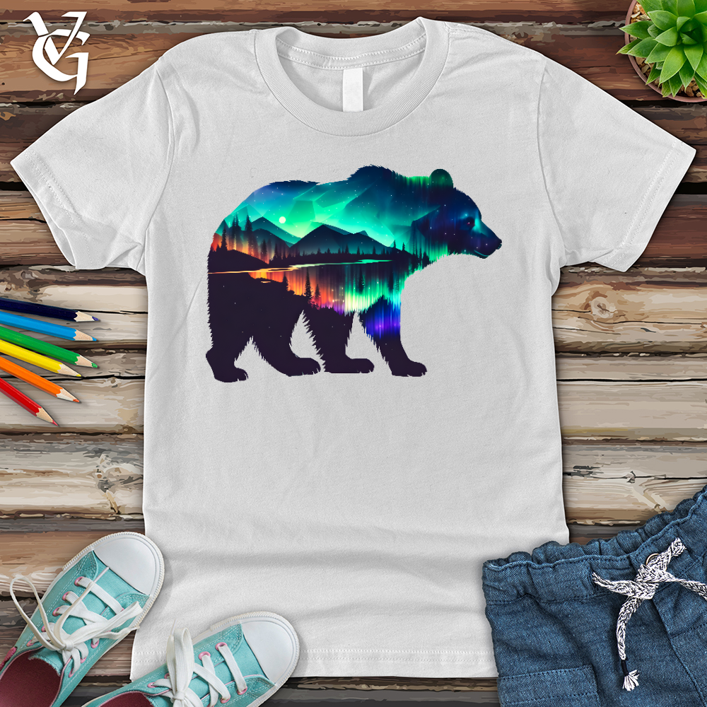 Northern Lights Bear Youth Tee
