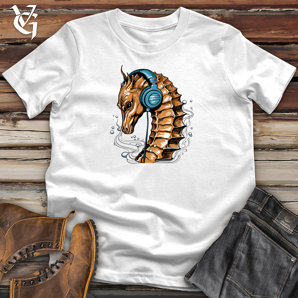 Seahorse Ocean Pulse Headphone Harmony Softstyle Tee