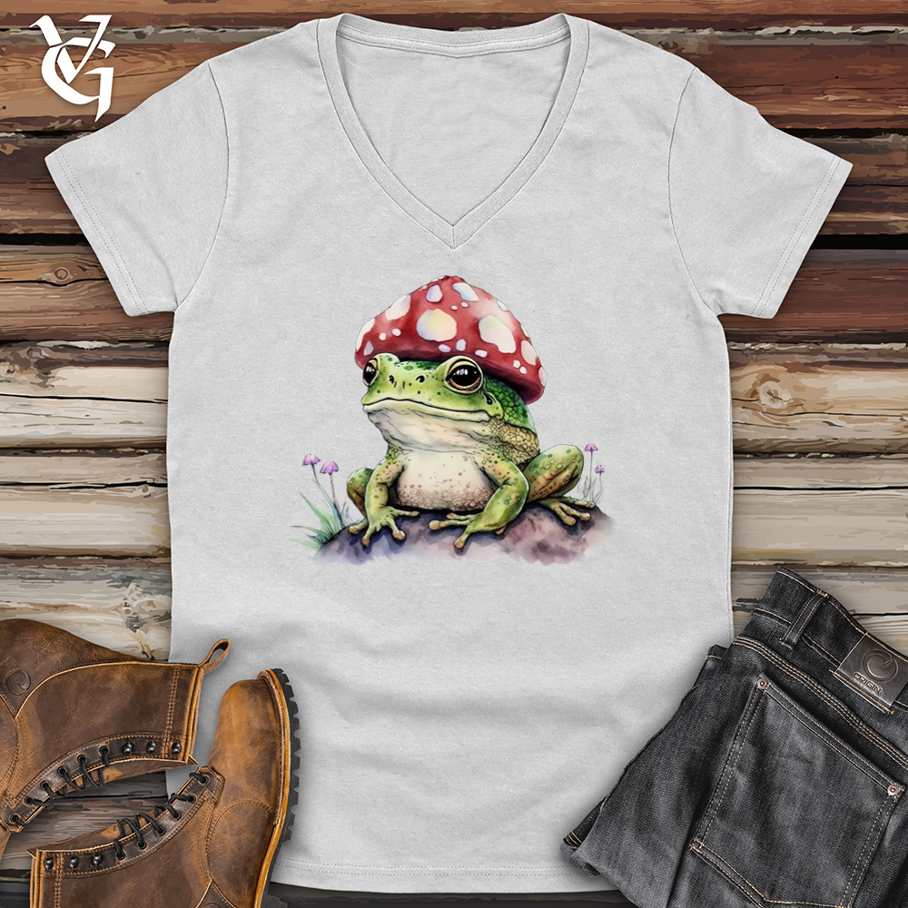 Frog Mushroom Head Softstyle V-Neck