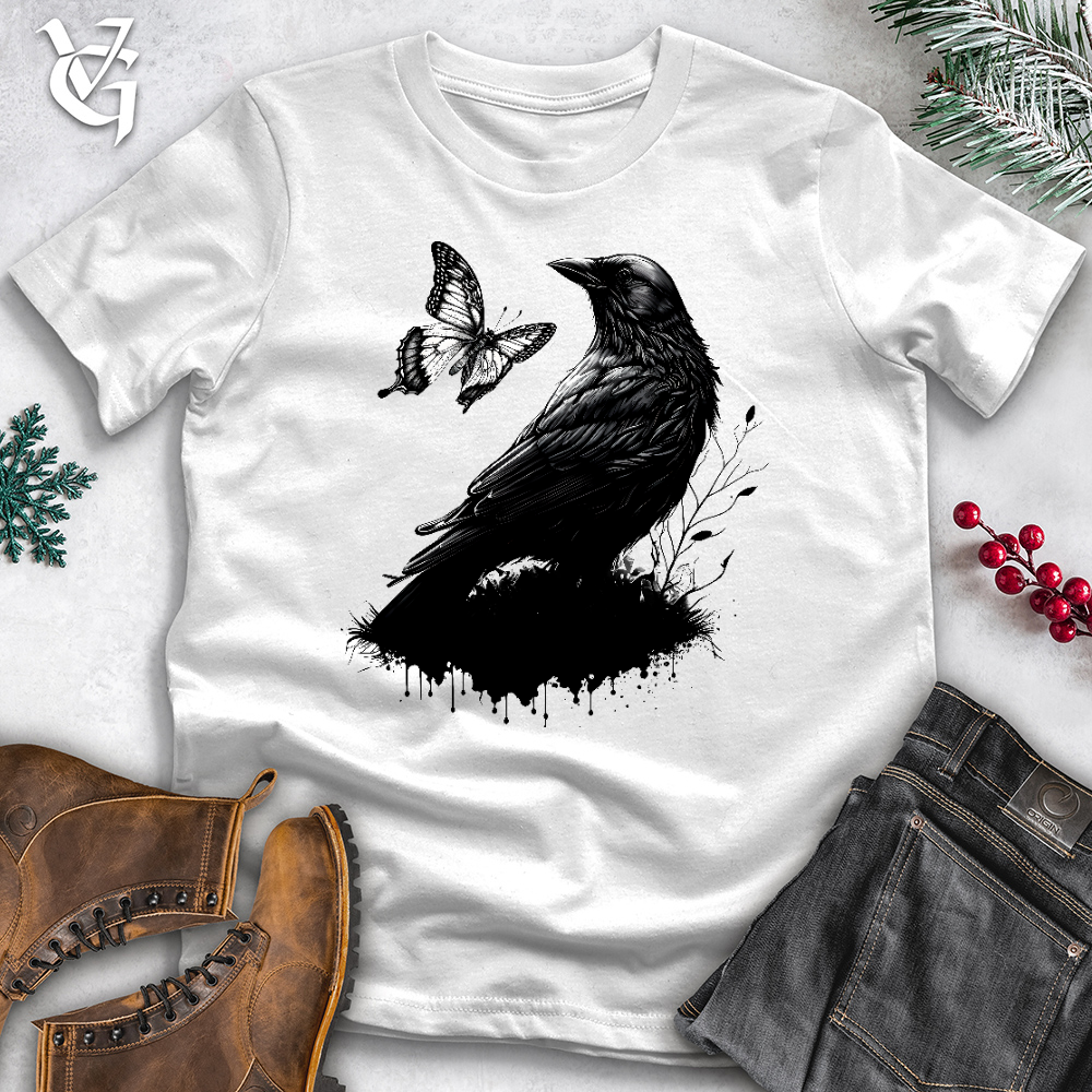 Raven and Butterfly Cotton Tee