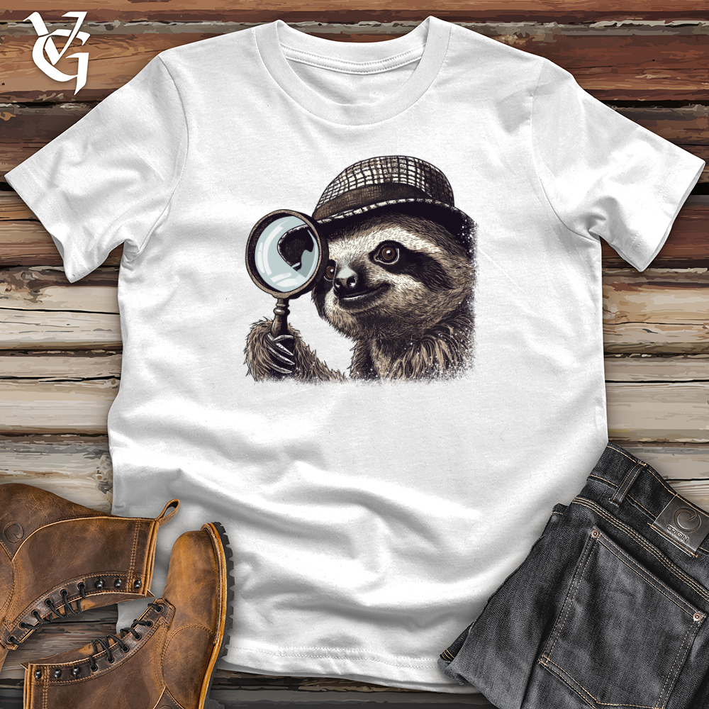 Sleuthful Sloth Detective Softstyle Tee