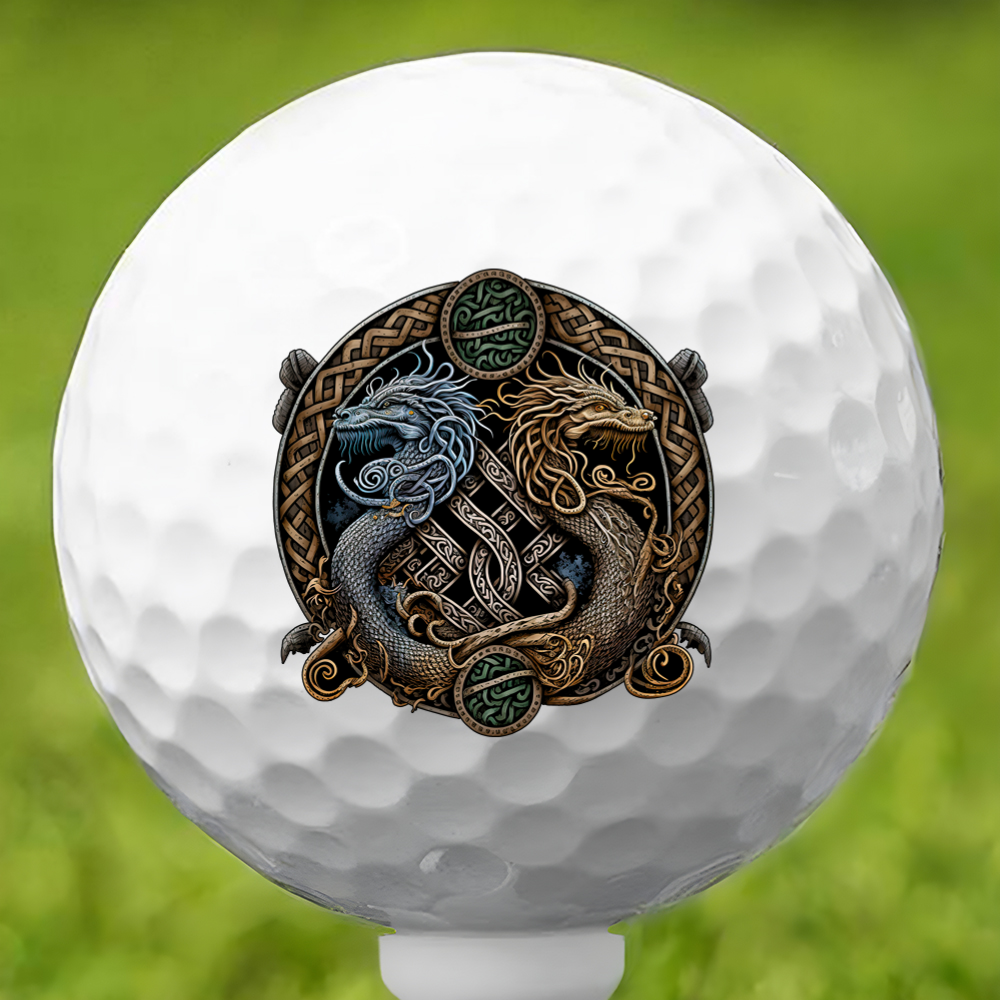 Two Dragons Golf Ball 3 Pack