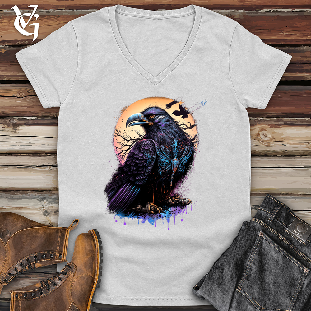 Viking Raven 02 Softstyle V-Neck