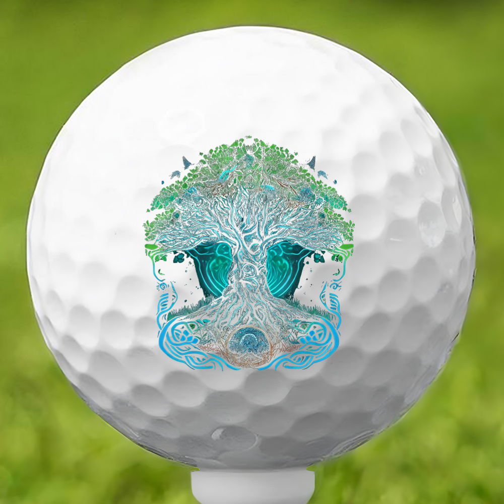 Yggdrasil Spirit Tree Golf Ball 3 Pack