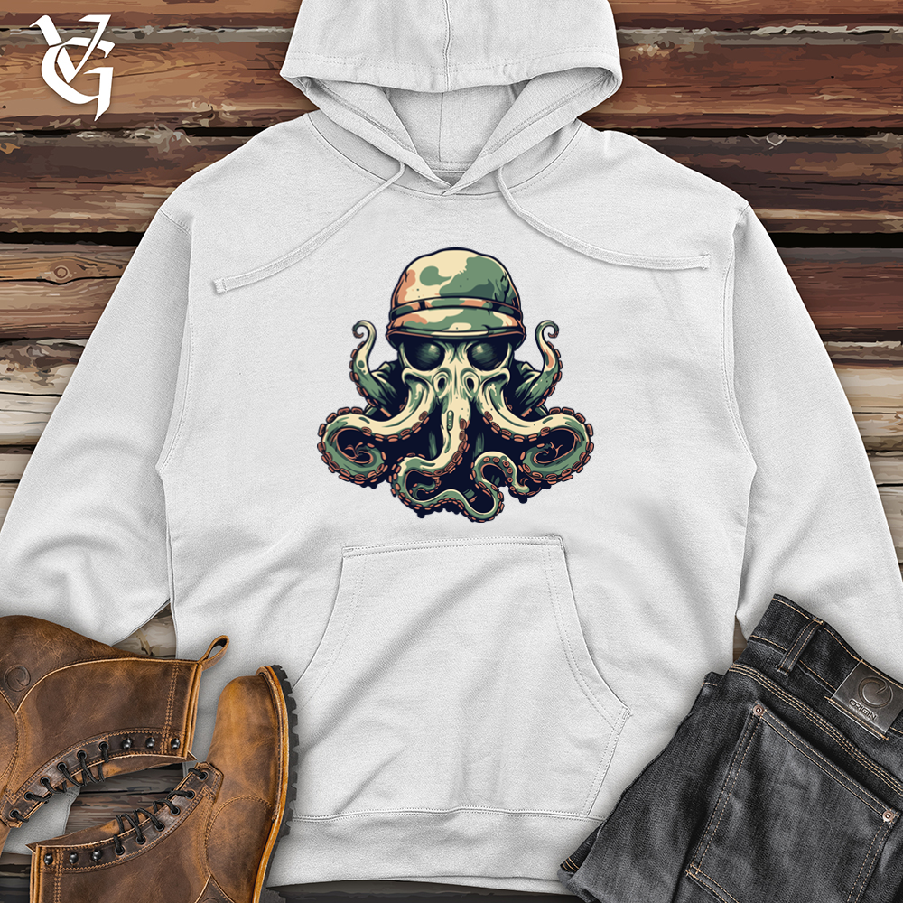 Octopus Camo Army Outfit Operation Midweight Hooded Sweatshirt