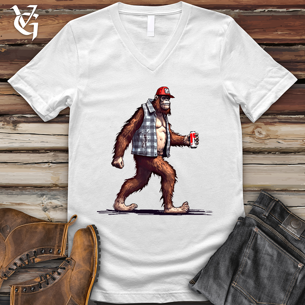 Big Foot Stroll V-Neck Tee