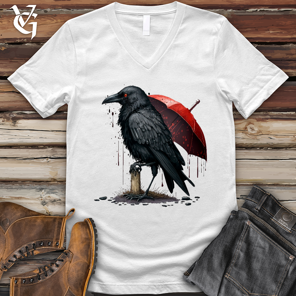 Raven in the Rain V- Neck Tee