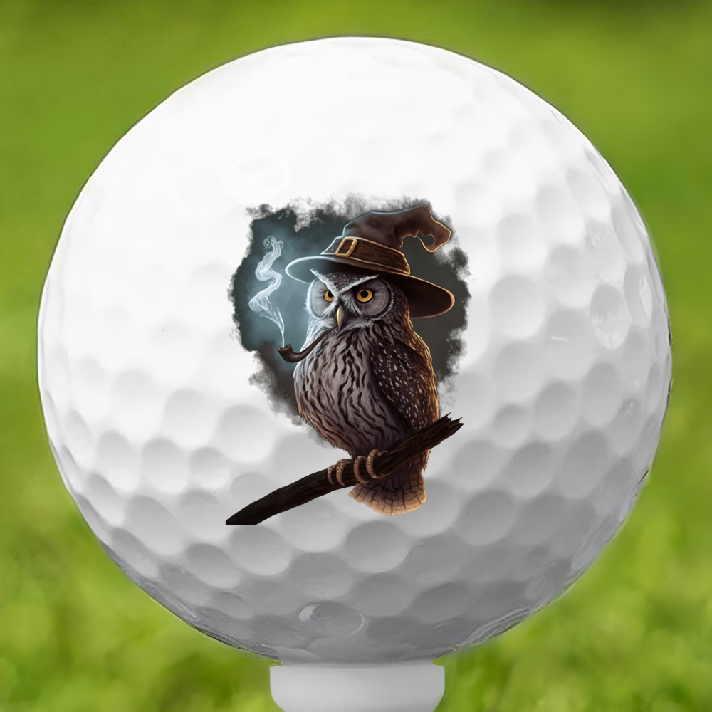 Owl Wizard Golf Ball 3 Pack