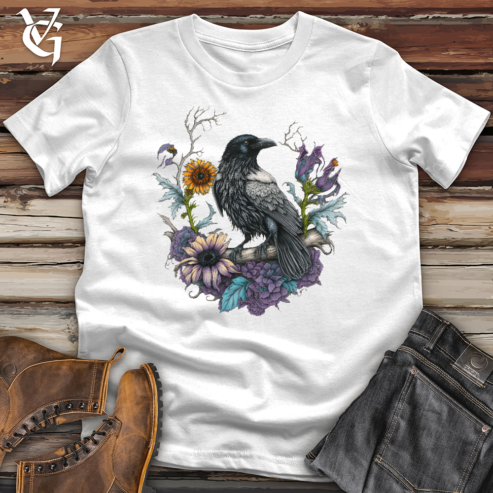 Flower Wreath Raven Softstyle Tee
