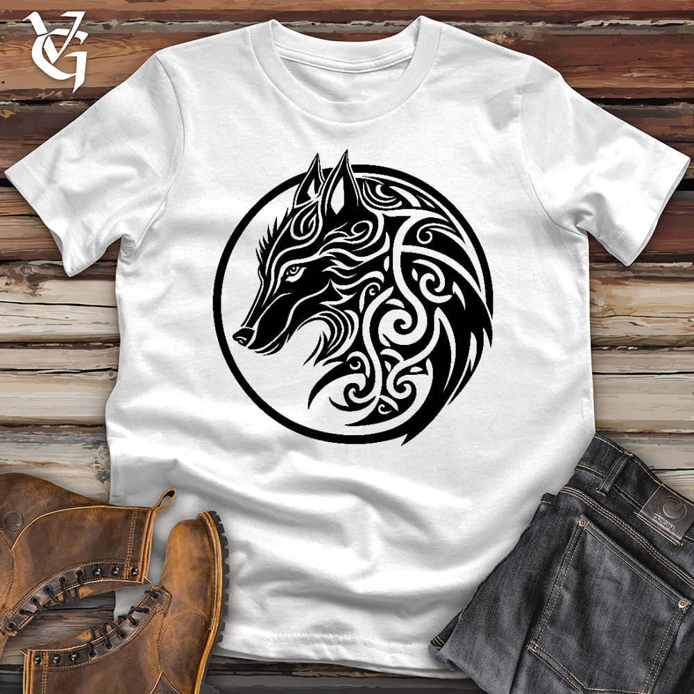 Celtic Wolf Art Softstyle Tee