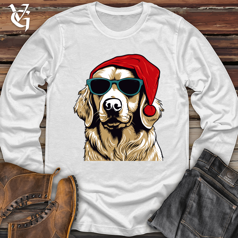 Santa Paws Golden Retriever Softstyle Long Sleeve