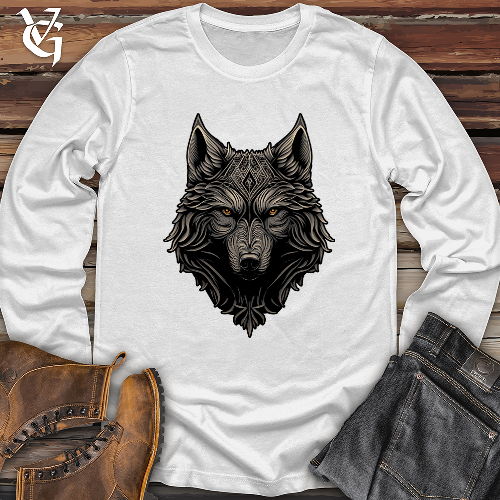Realistic Wolf Softstyle Long Sleeve