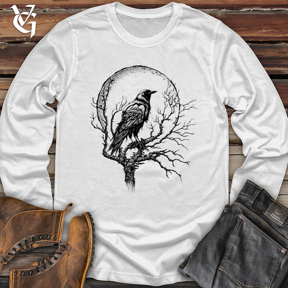 Moonscape Raven Softstyle Long Sleeve
