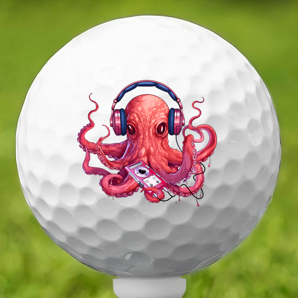 Jammin Octopus Golf Ball 3 Pack