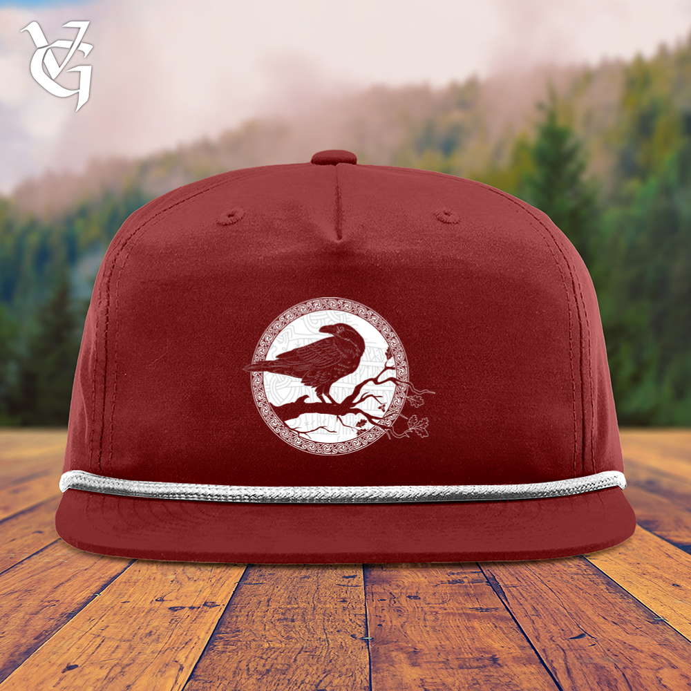 White Winter Raven Snapback Cap