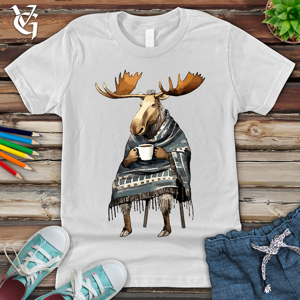 Coffee Drinking Moose Youth Tee